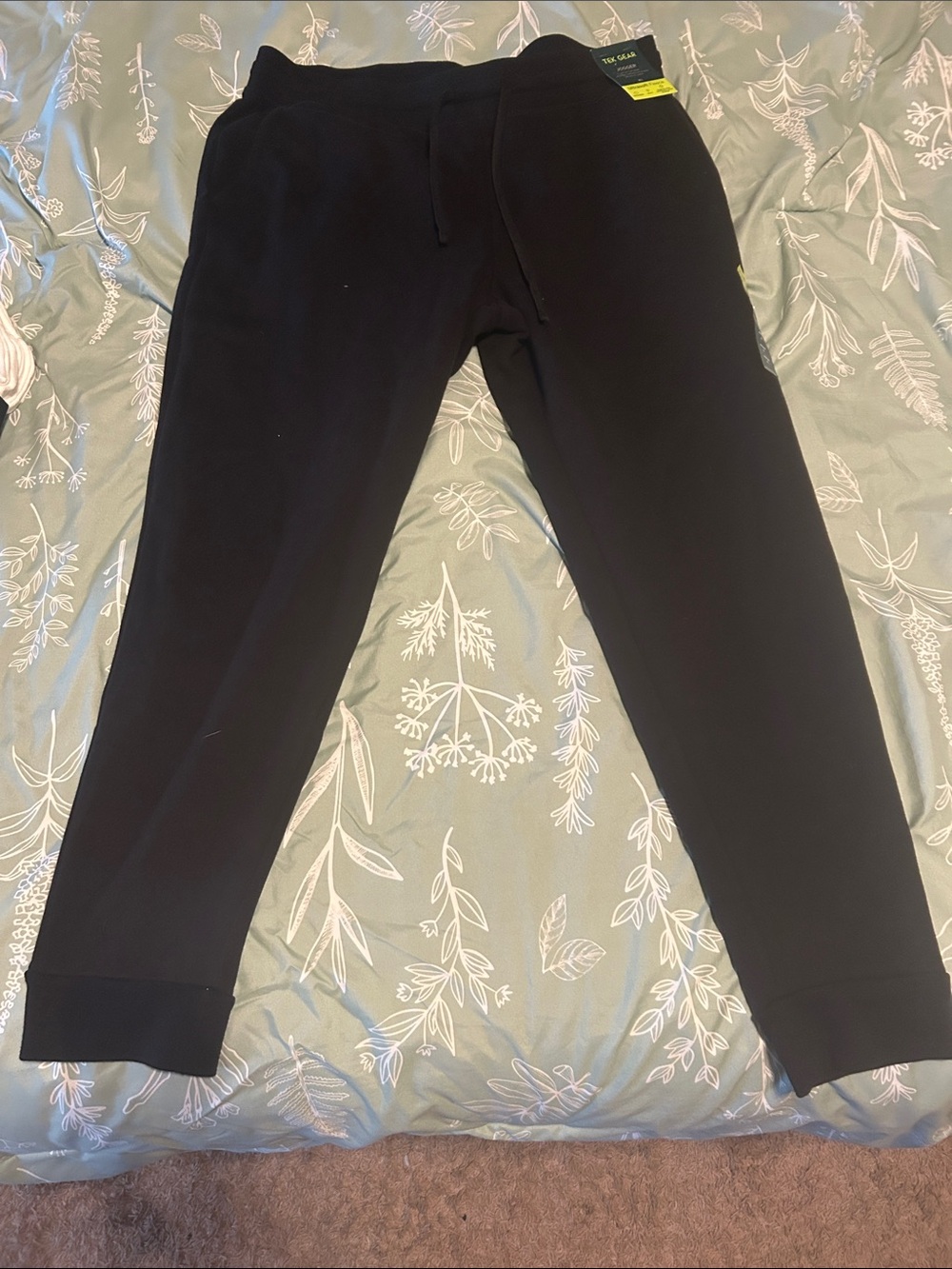 Men's Black Jogger Sweatpants with Drawstring